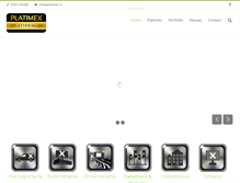 Tablet Screenshot of platimex.nl